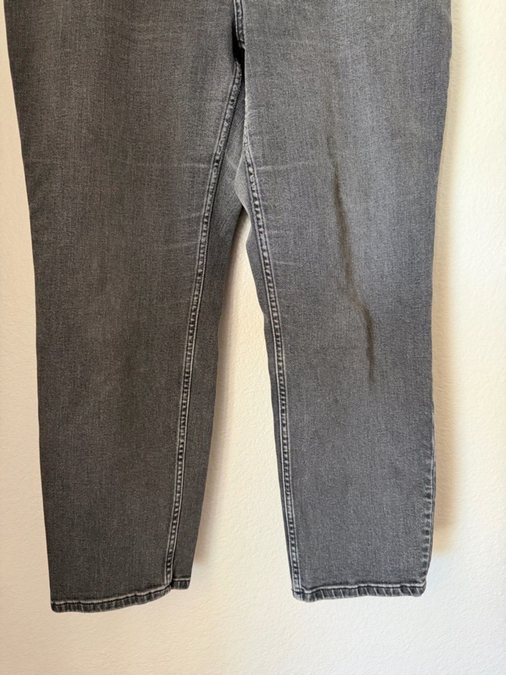 Everlane The Curvy Cheeky Jean Washed Black High Rise Straight Leg Denim Size 33 - Picture 4 of 9
